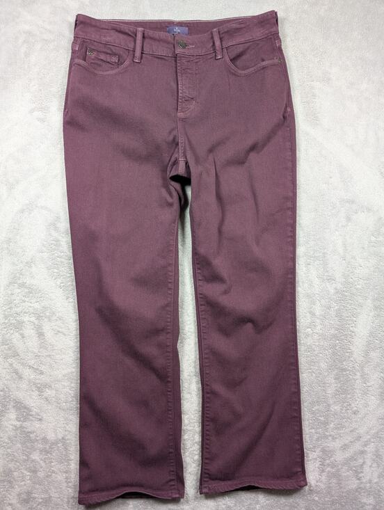 Gloria Vanderbilt Denim - Gloria Vanderbilt Marilyn Straight Jeans Womens Size 10 30 Waist Plum Casual